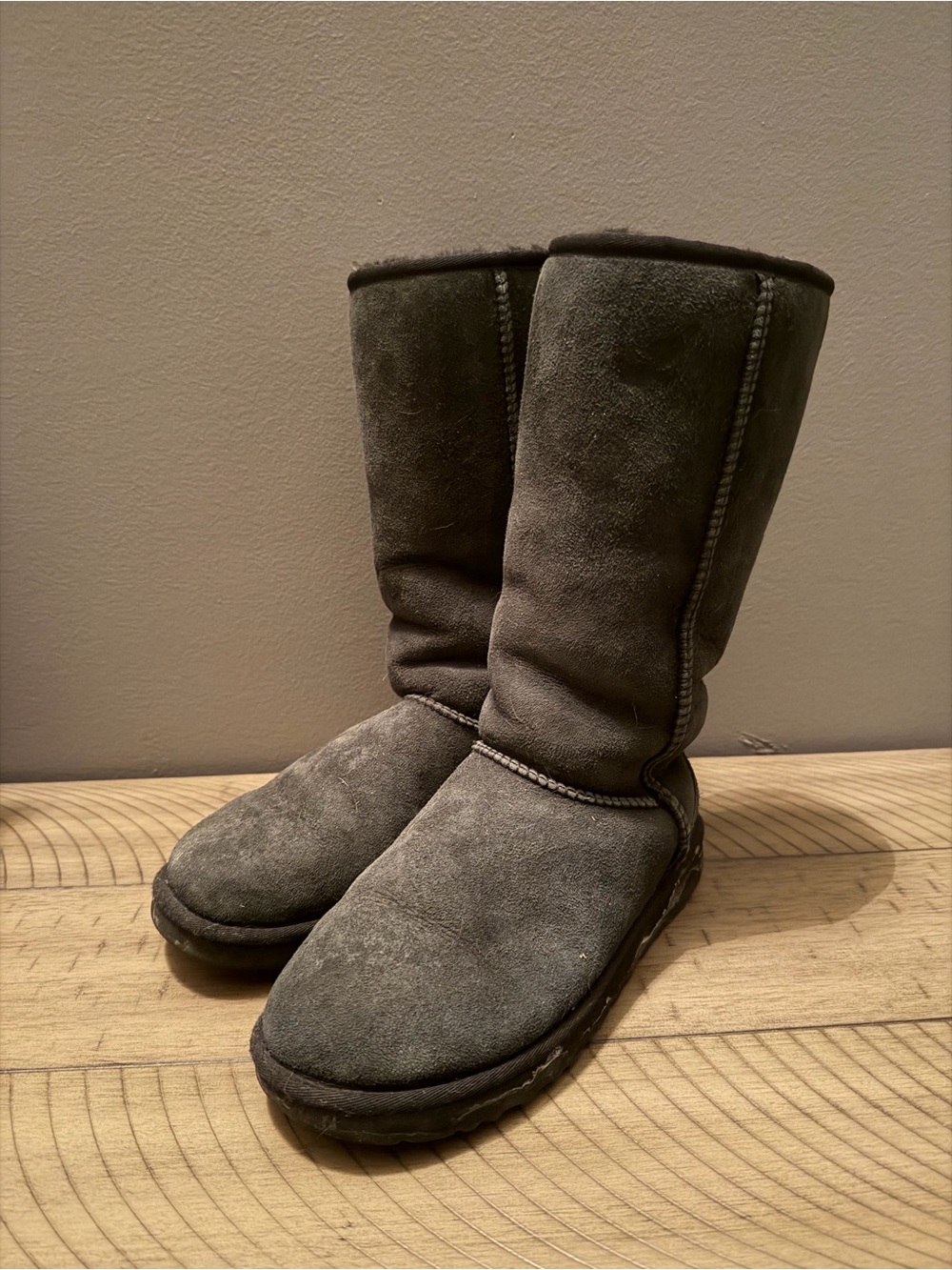 UGG Tall Suede Winter Boots - 8